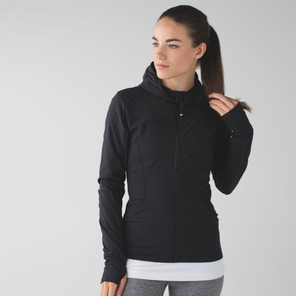 Lululemon in the flux jacket